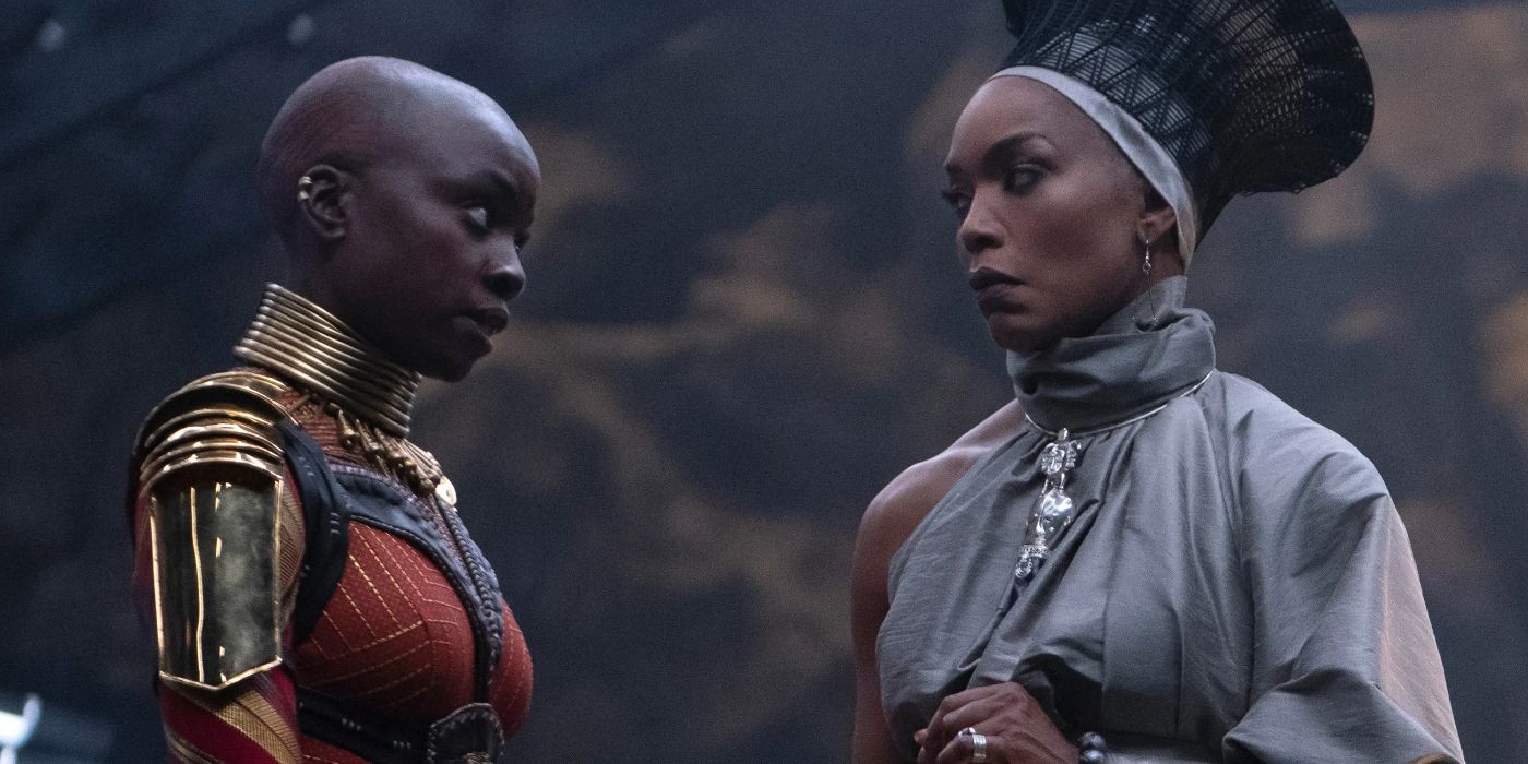 Okoye and Ramonda in Black Panther: Wakanda Forever