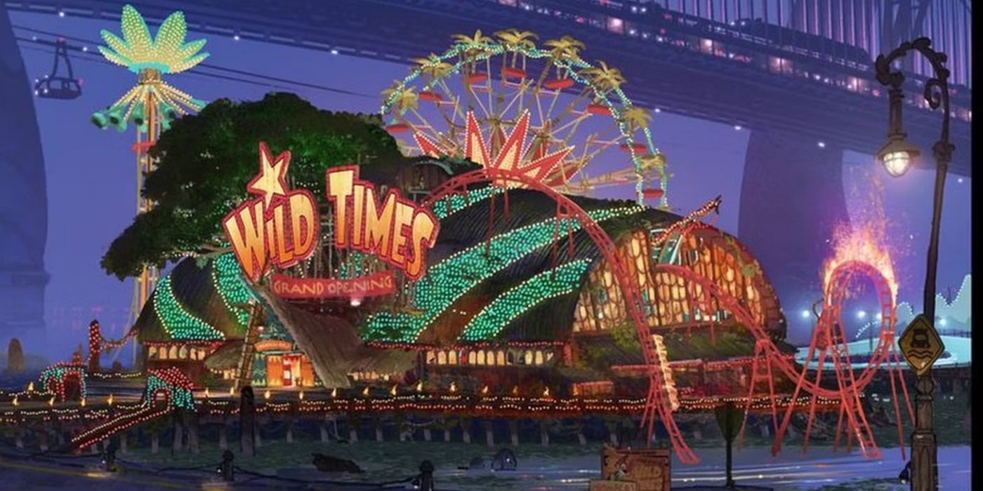 Wild Times concept art from Zootopia.