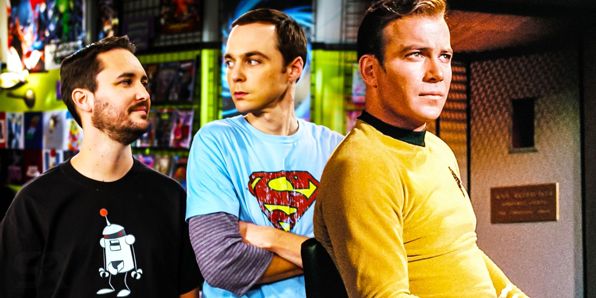 Will Wheaton Sheldon cooper Big bang theory stark trek kirk