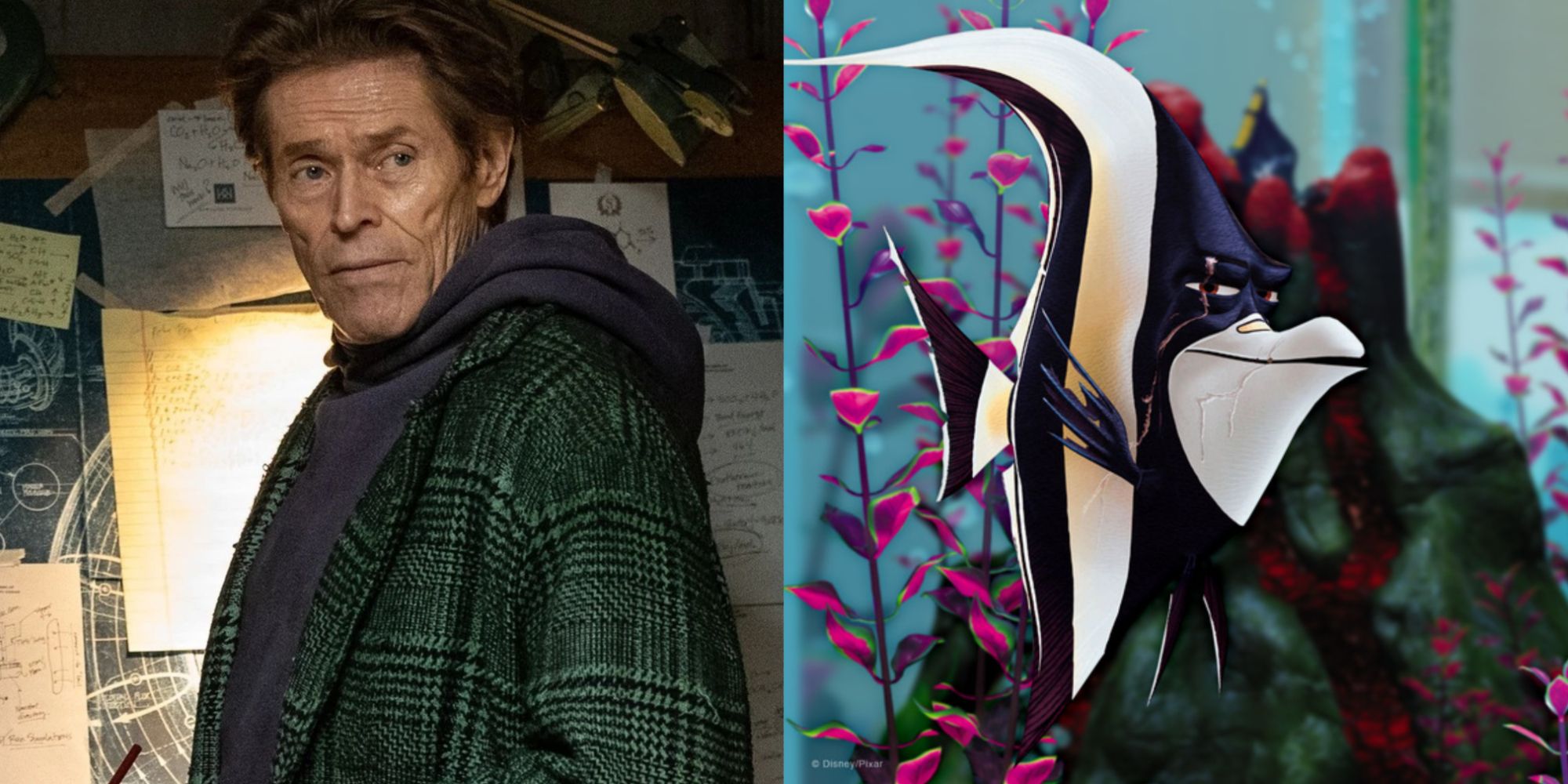 Split image of Norman Osborn and Gill