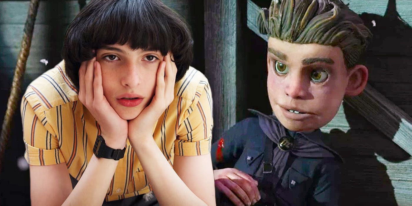 finn wolfhard and pinocchio character candlewick