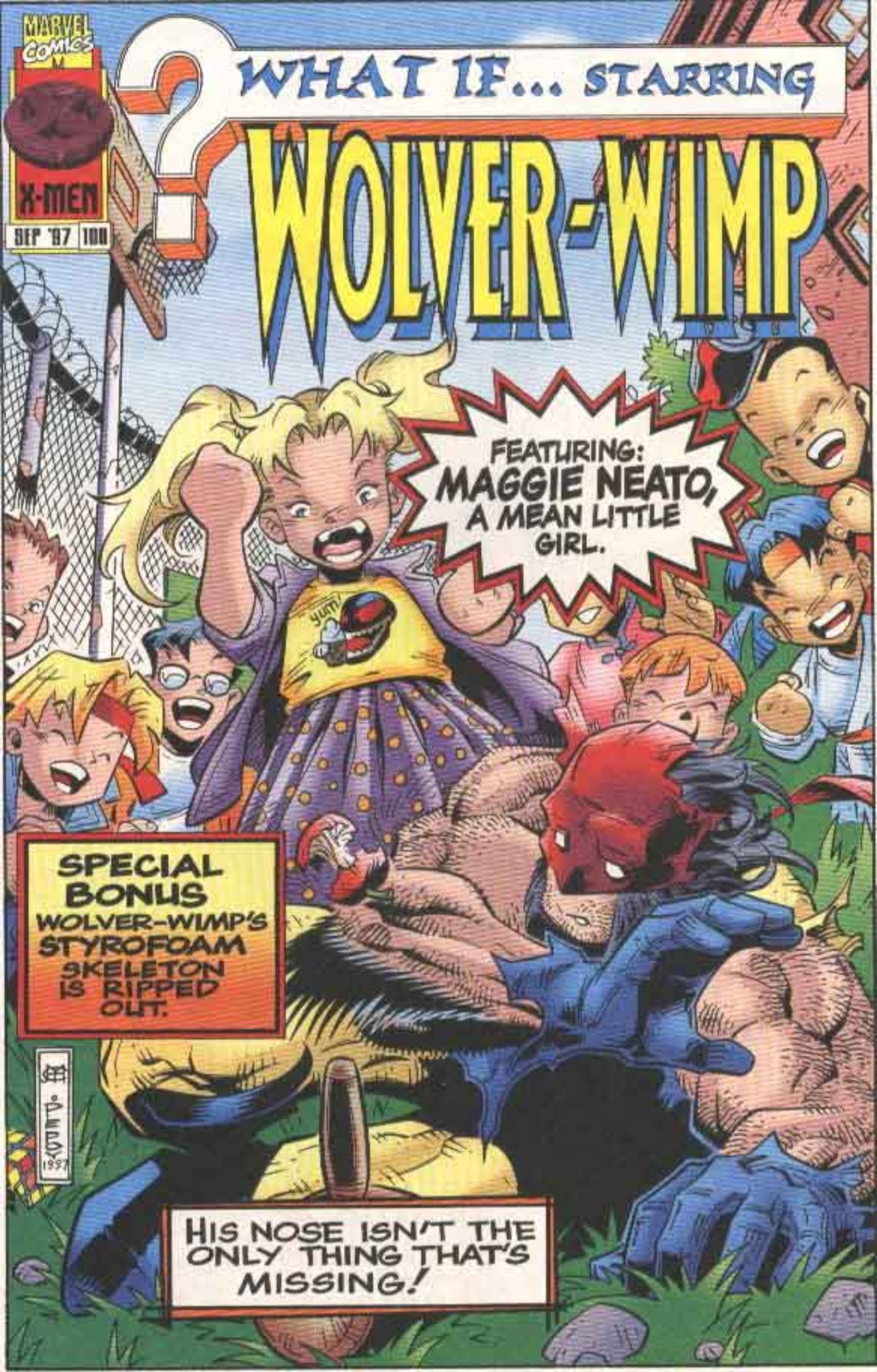 Wolver-Wimp comic book cover.