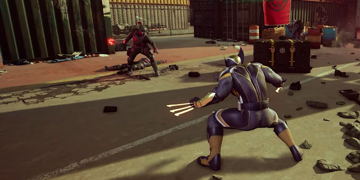 Wolverine enfrenta um inimigo em Marvel's Midnight Suns