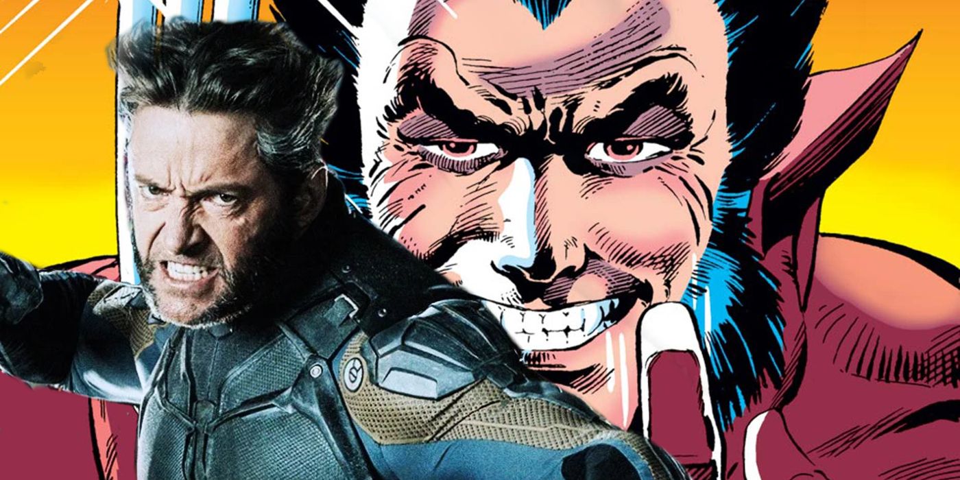 Wolverine Hugh Jackman and Comic Book Version