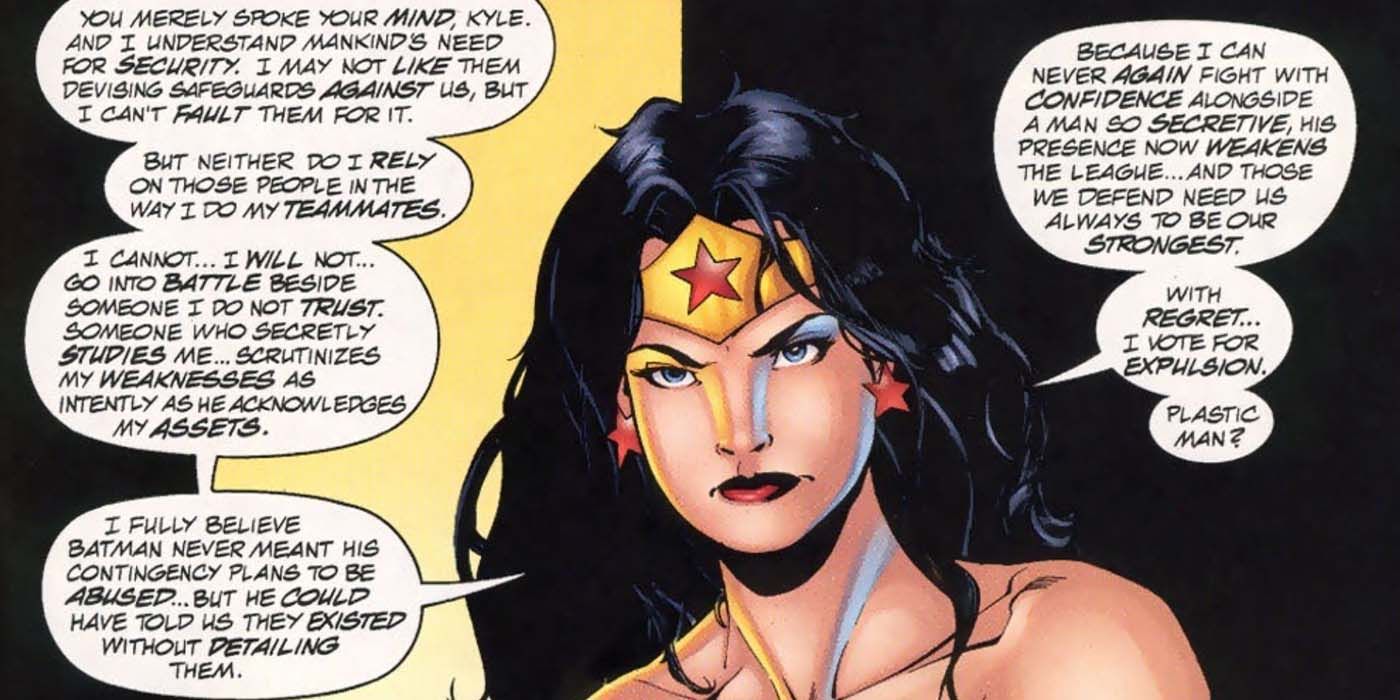 Wonder Woman Can't Trust Batman Reason