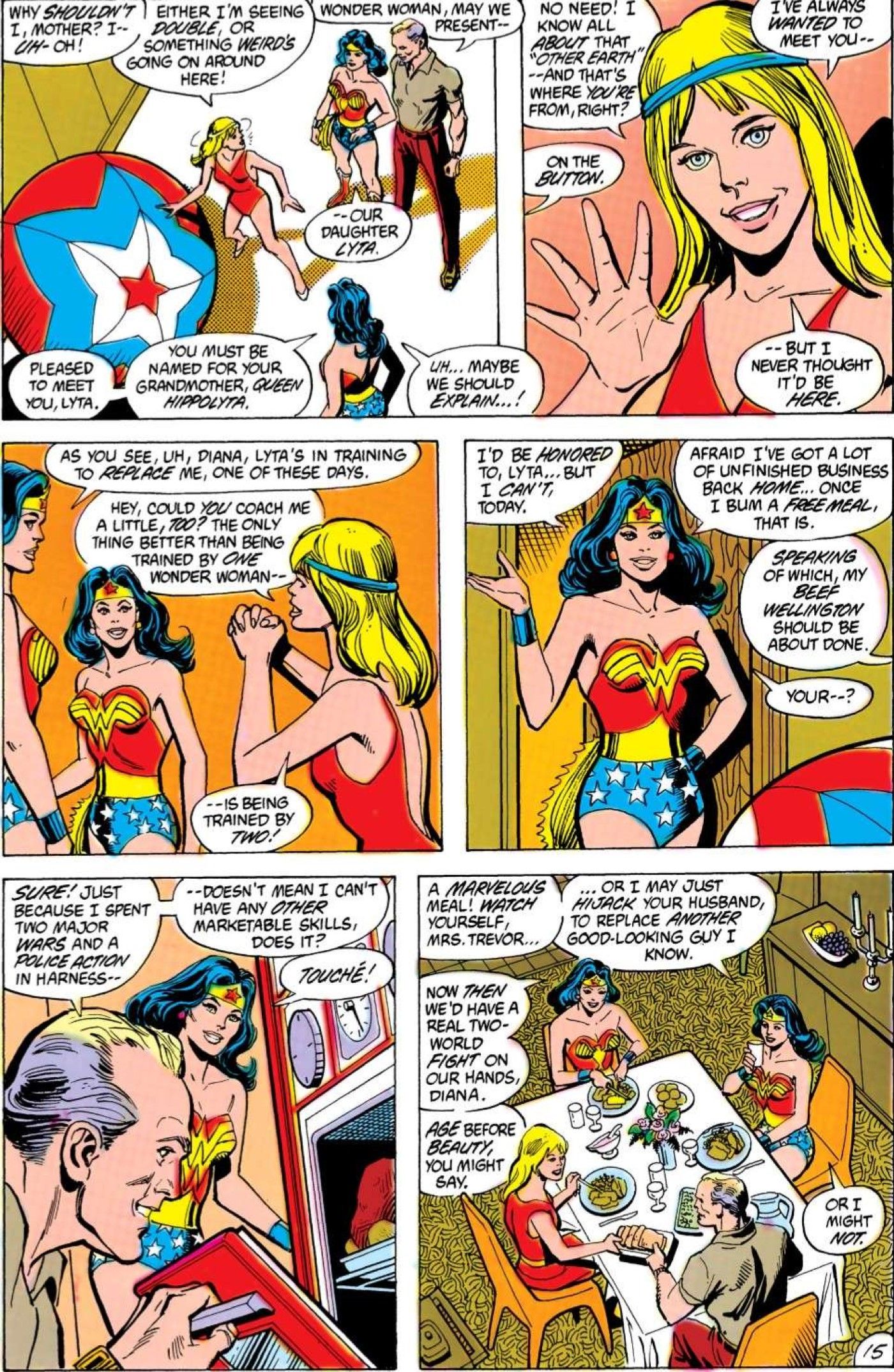 A primeira aparição de Lyta Trevor em Wonder Woman #300.