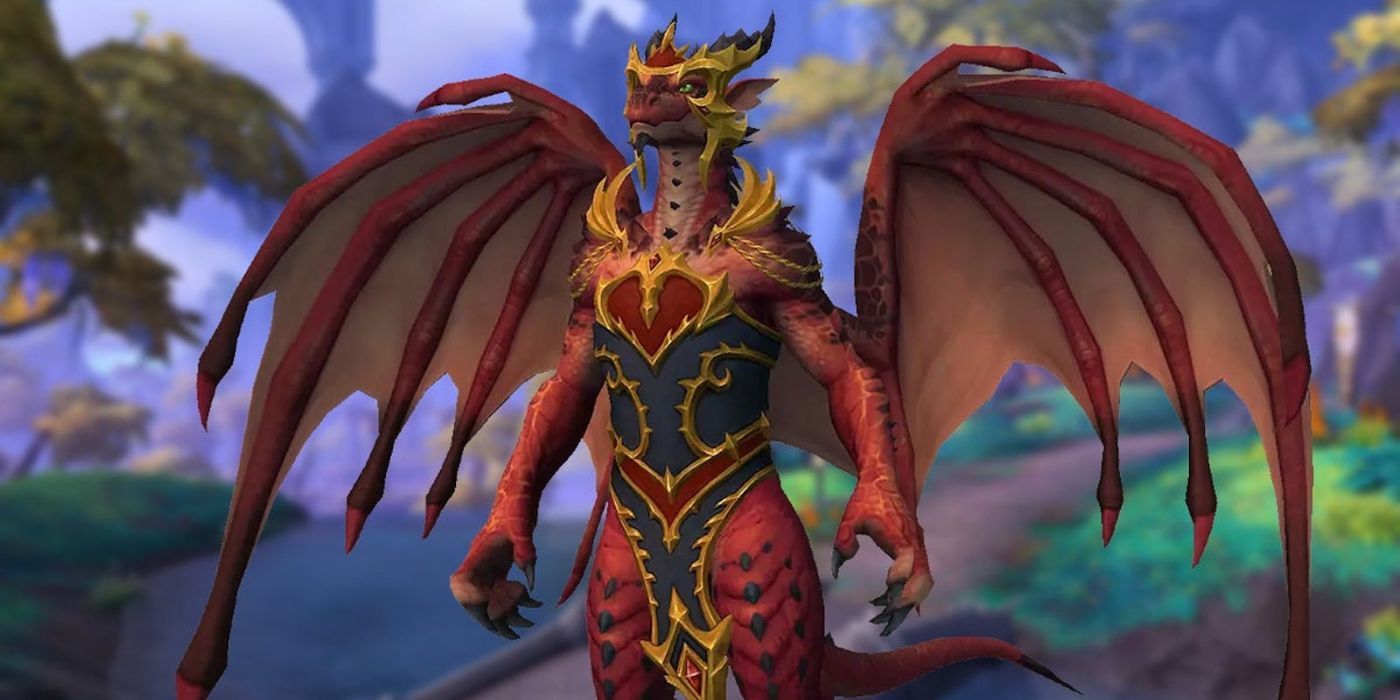 Um Dracthyr de World of Warcraft: Dragonflight.