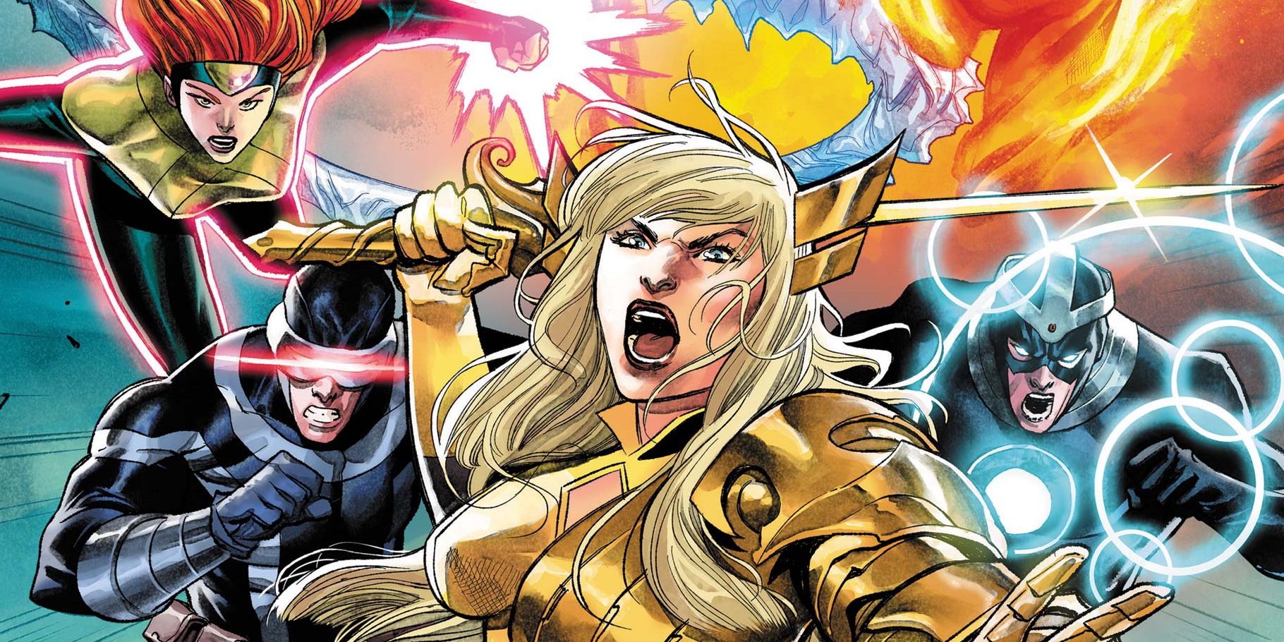 X-Men #17 Cover with Magik at the lead