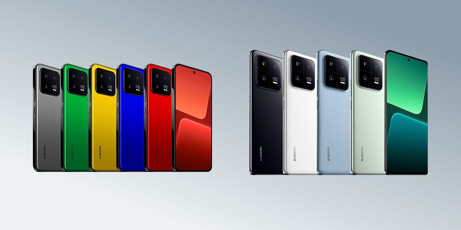 An image showing the available colors of the Xiaomi 13 and Xiaomi 13 Pro