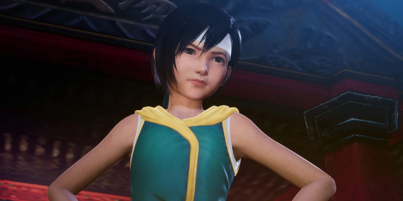 A young Yuffie at a Wutai stronghold in Crisis Core: Final Fantasy VII Reunion.