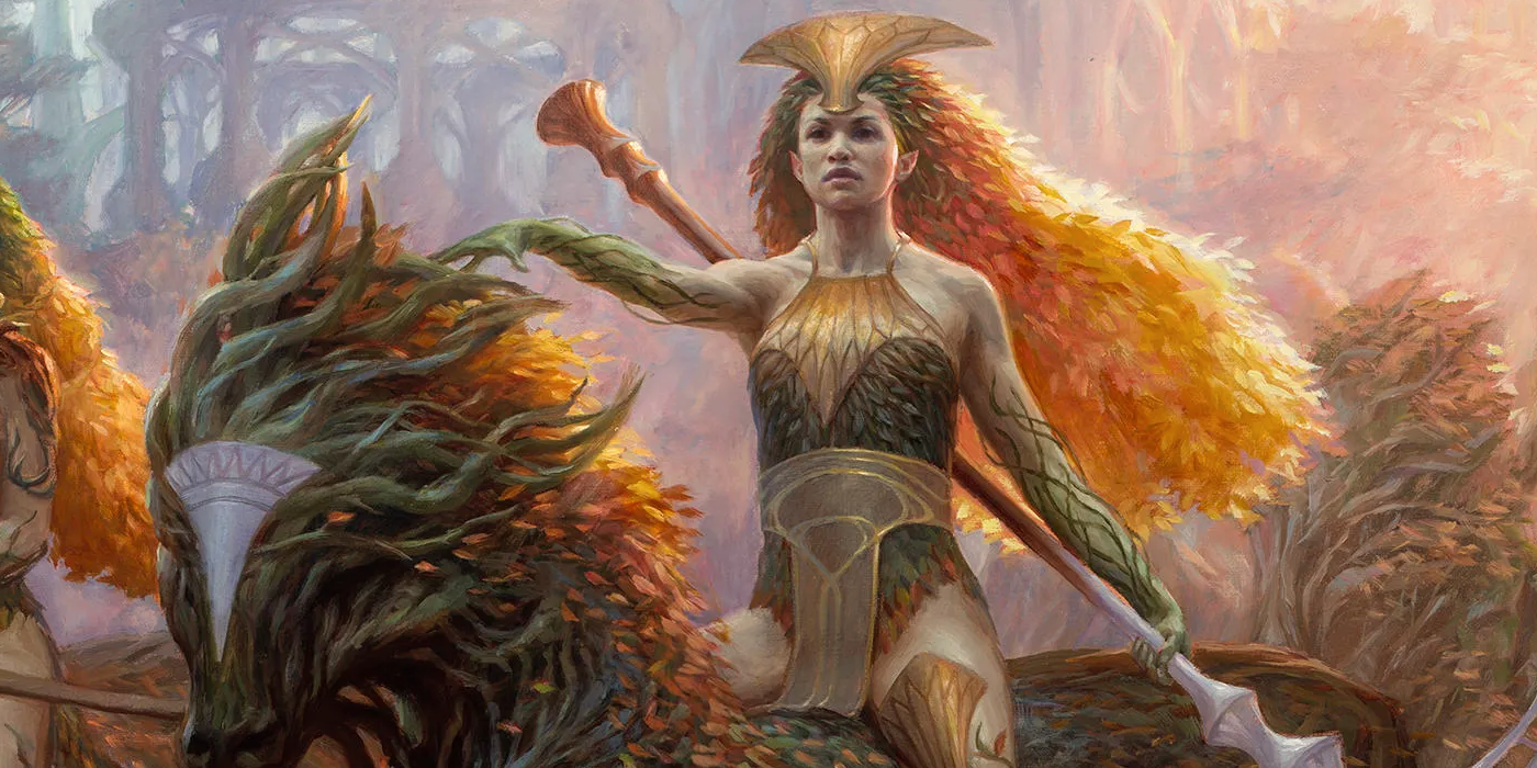 Knight of Autumn in MtG art