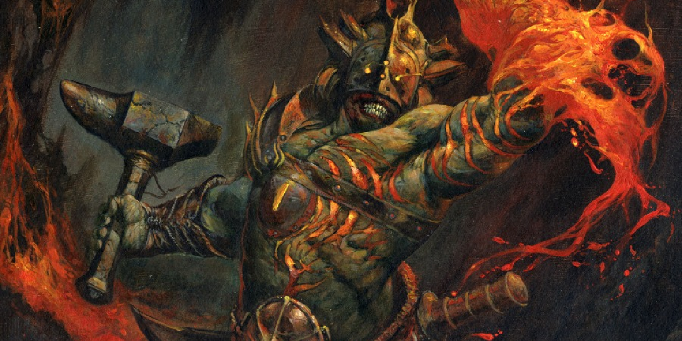 Deathforge Shaman from MtG art