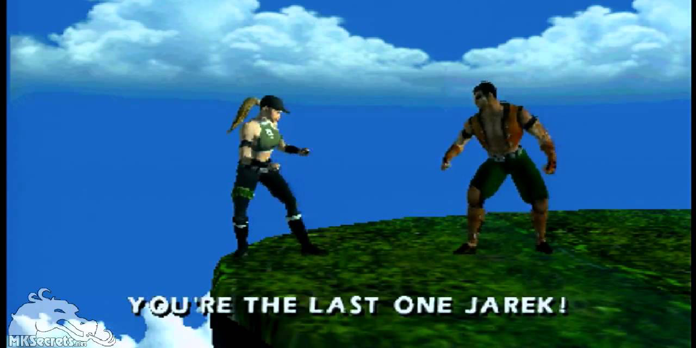 Sonya lutando contra Jarek em Mortal Kombat 4