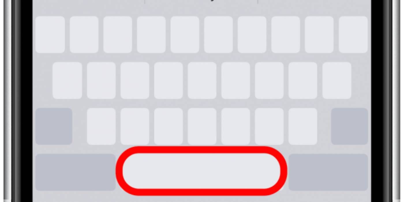 Highlighted Spacebar on iOS