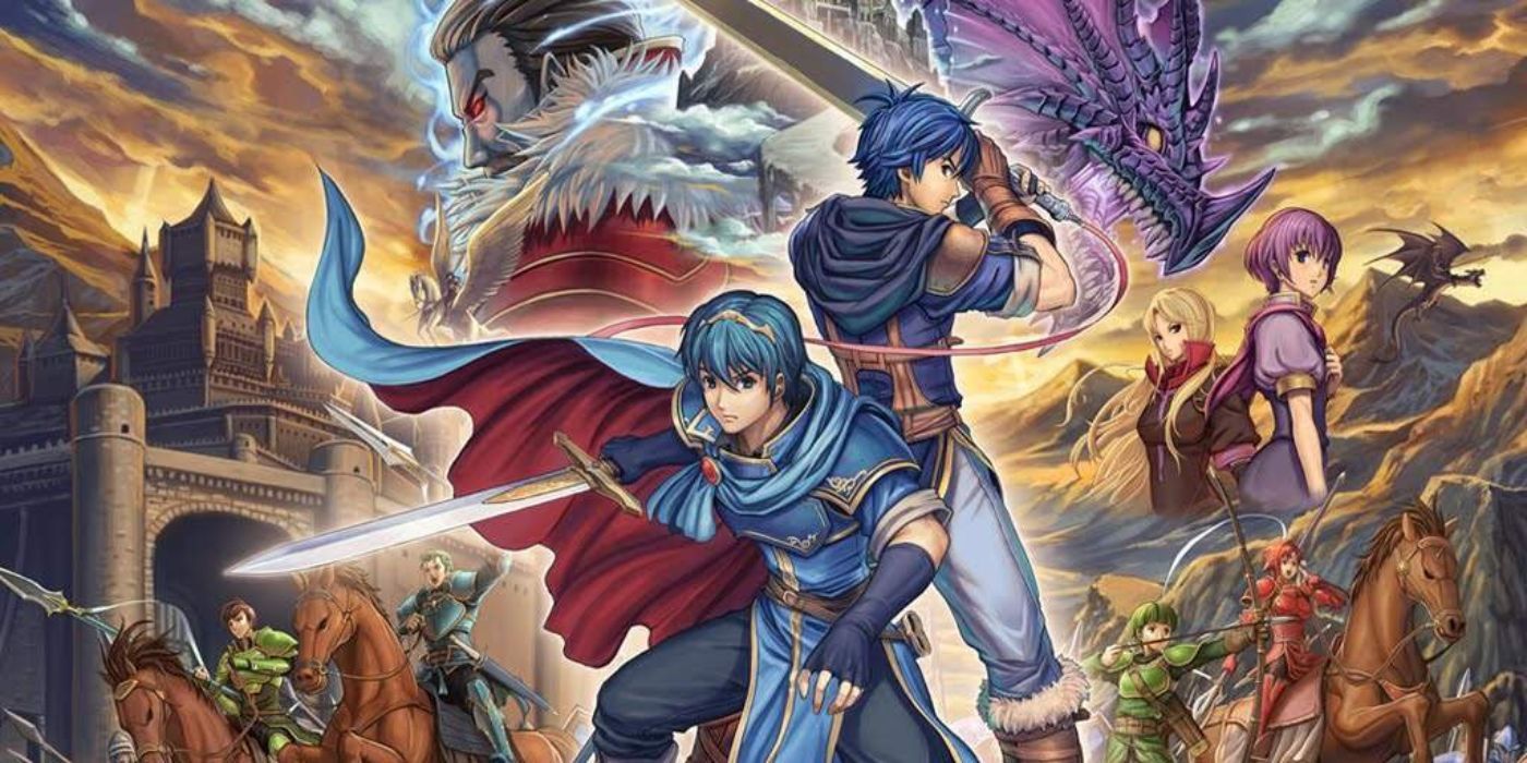 Fire Emblem.  New Mystery of the Emblem video game for Nintendo DS.