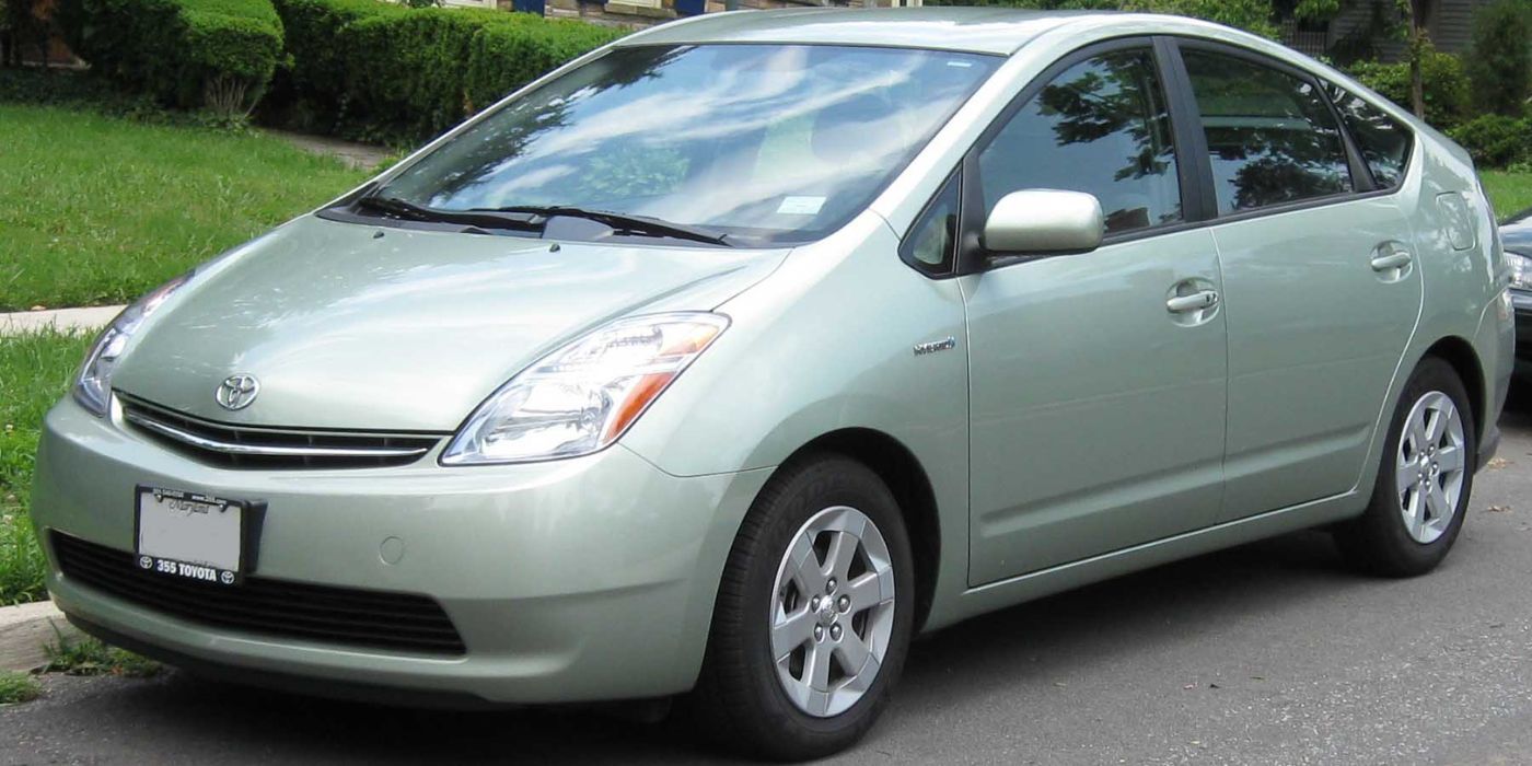 2008 Toyota Prius parked outside the house
