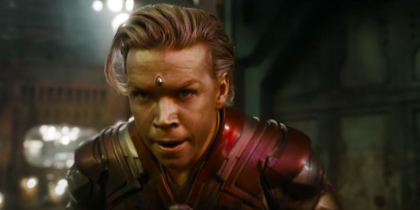 Adam Warlock as played by Will Poulter in the MCU