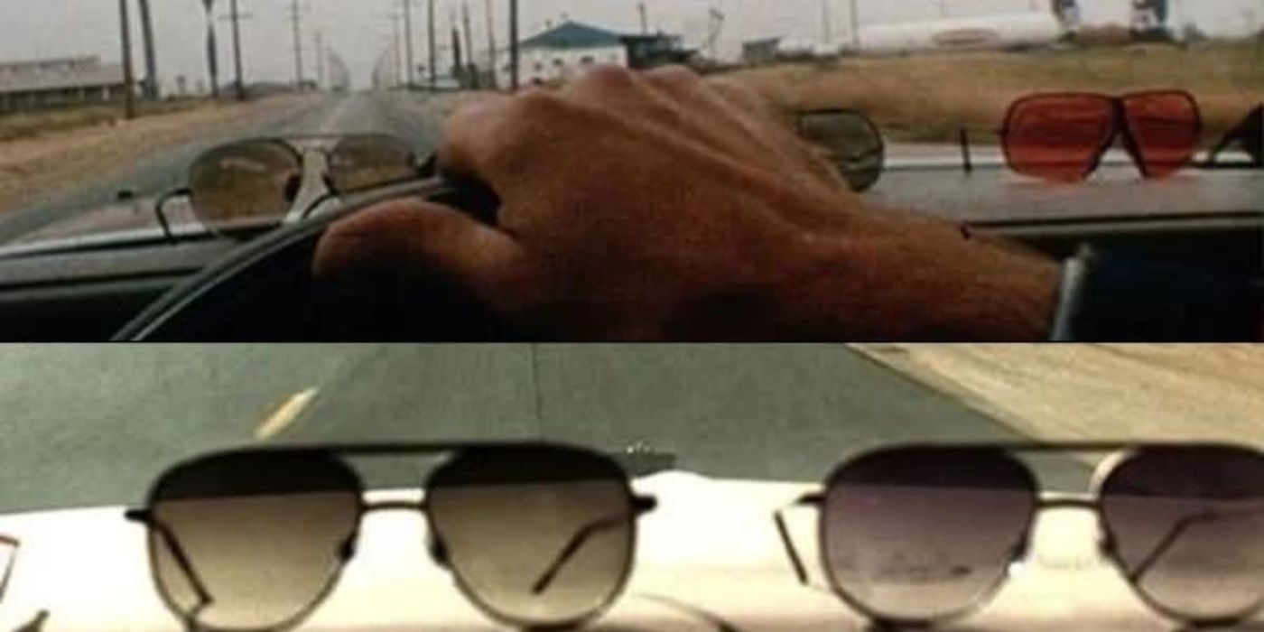 Uma comparação entre o painel do carro de Earl McGraw em Kill Bill e um painel de carro em Gone In 60 Seconds