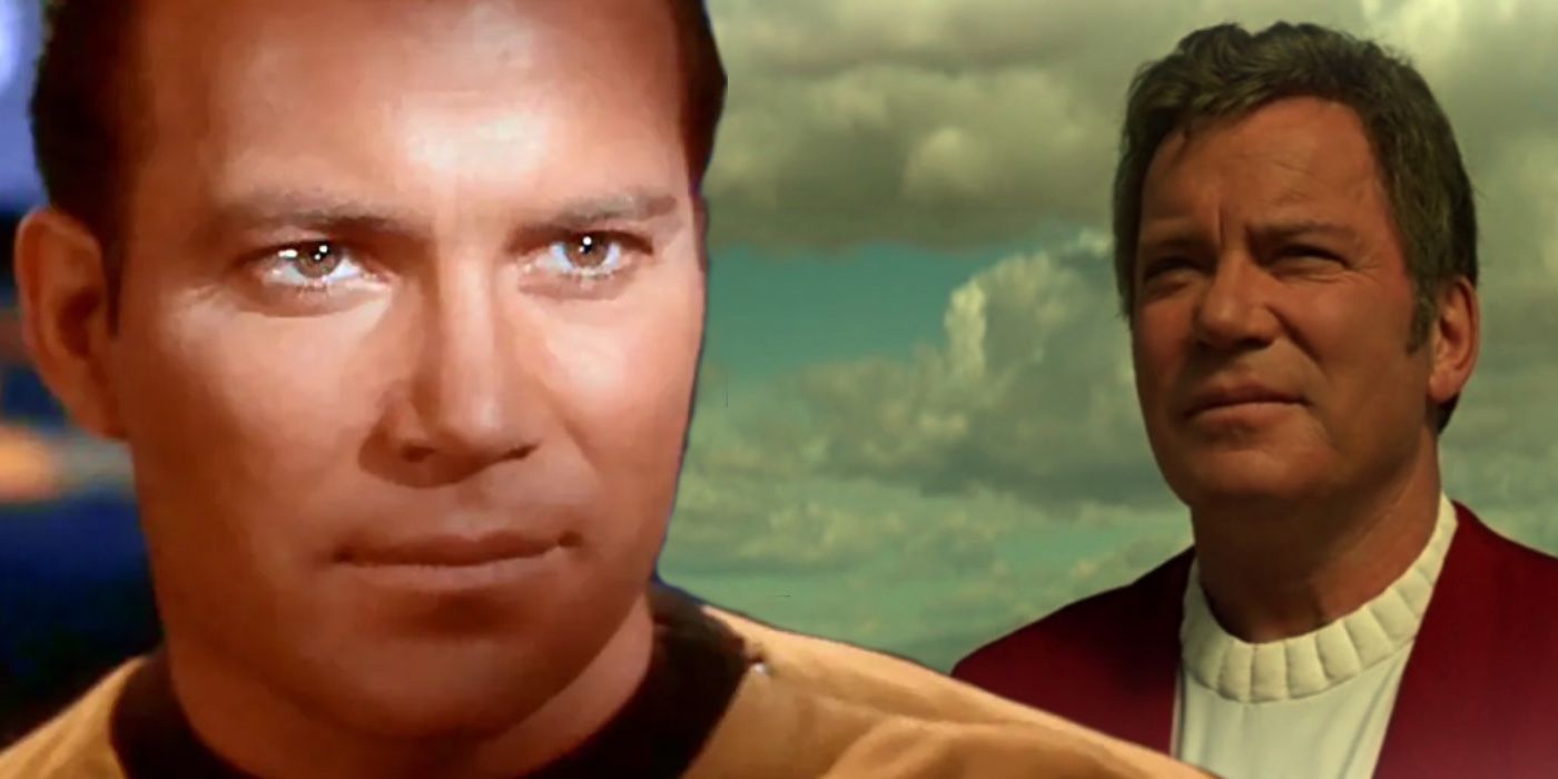A composite image of Captain Kirk from Star Trek
