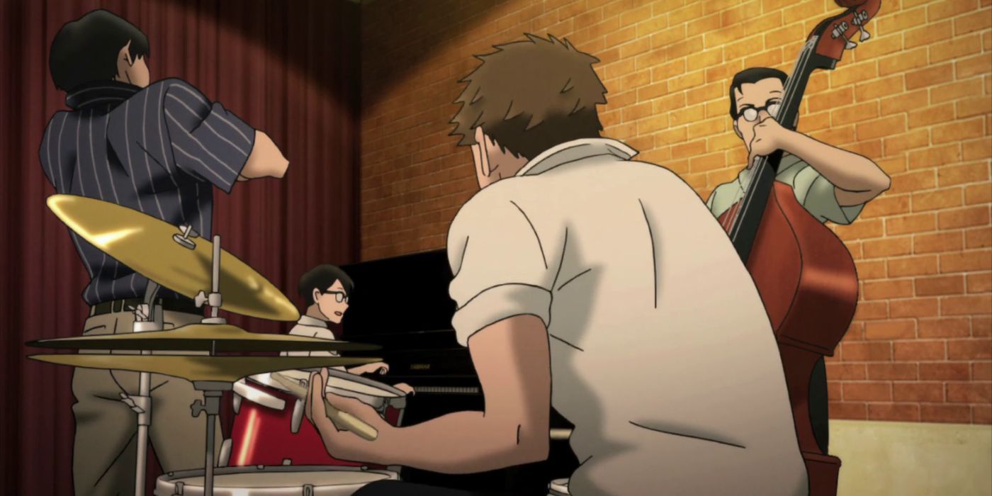 A jazz performance in Kids on the Slope anime