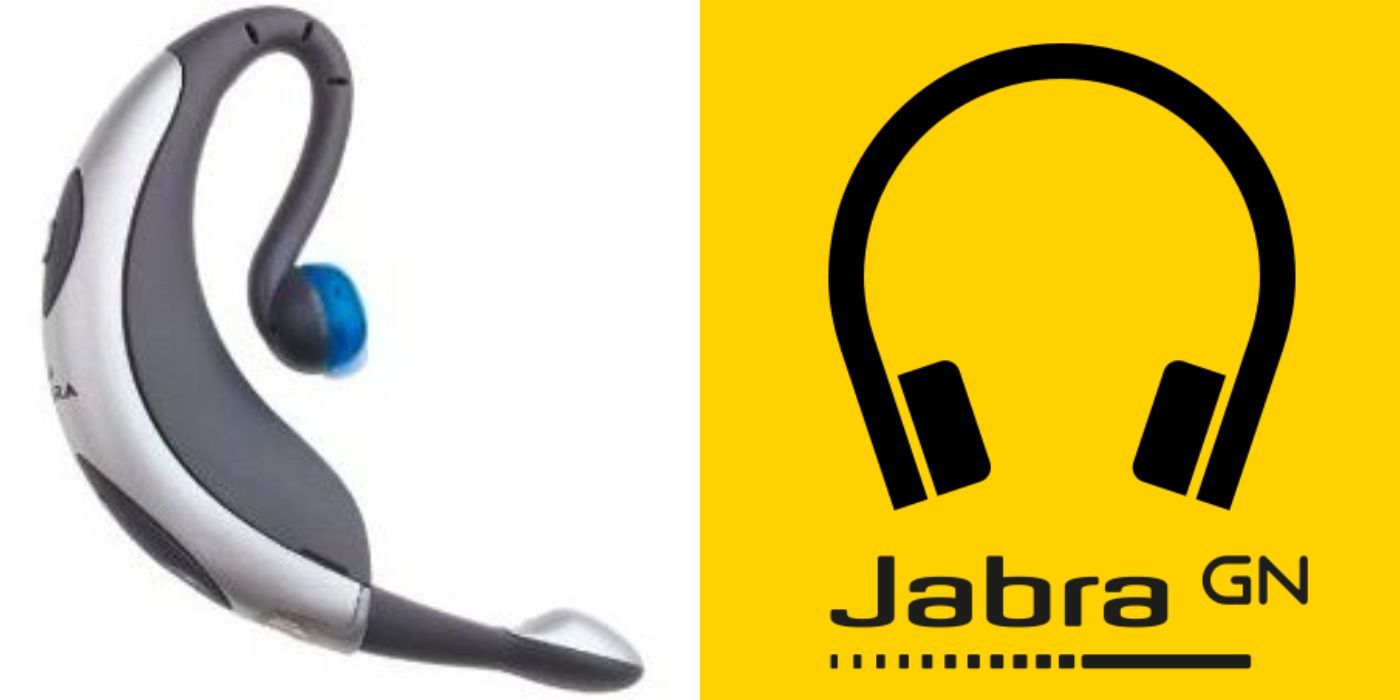 A Split image of the Jabra Bluetooth Earpiece