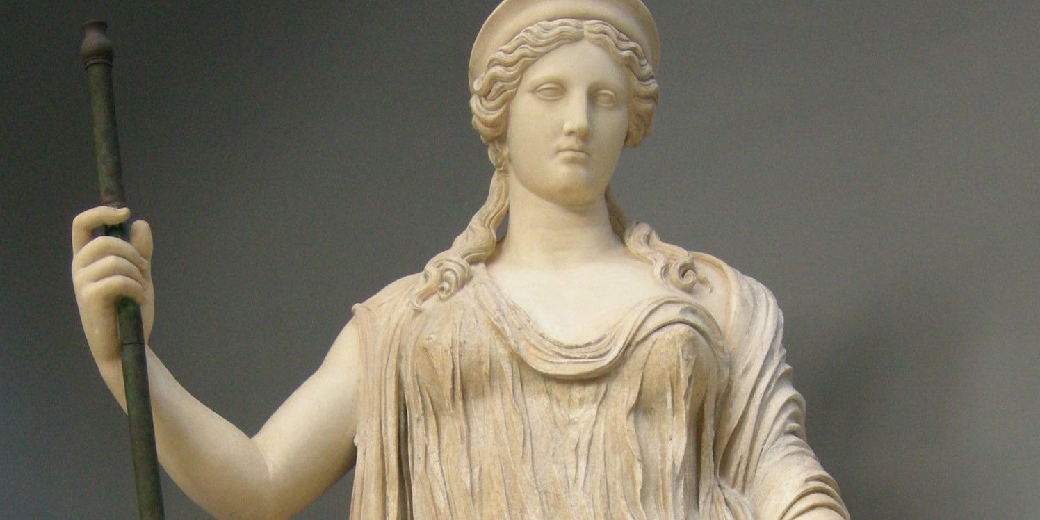 Uma estátua da deusa grega Hera
