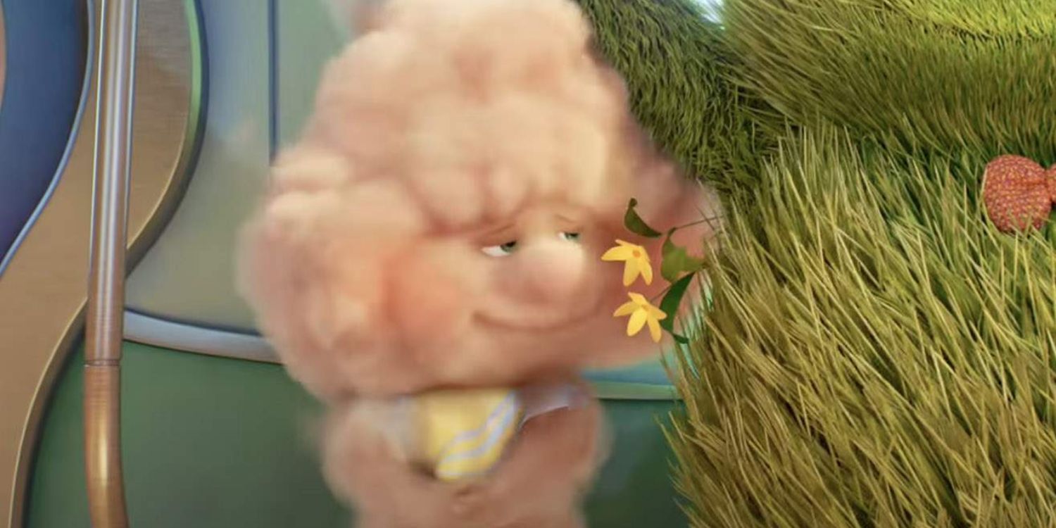 Air Elemental smelling a flower in the trailer for Pixar's Elemental