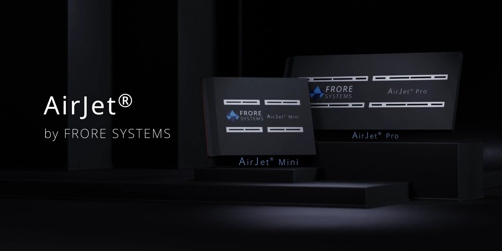 A photo showing the AirJet Mini and AirJet Pro cooling solutions