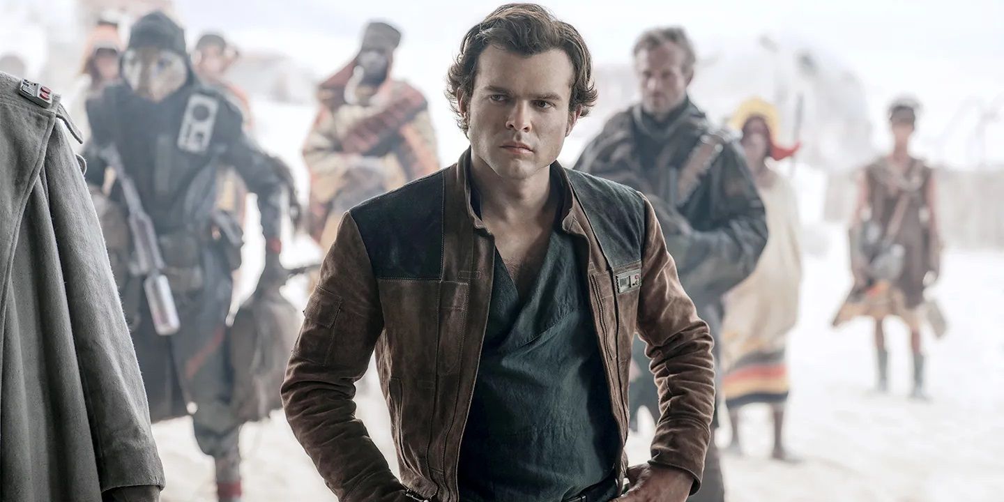 Alden Ehrenreich dans le rôle de Han Solo dans Solo : A Star Wars Story