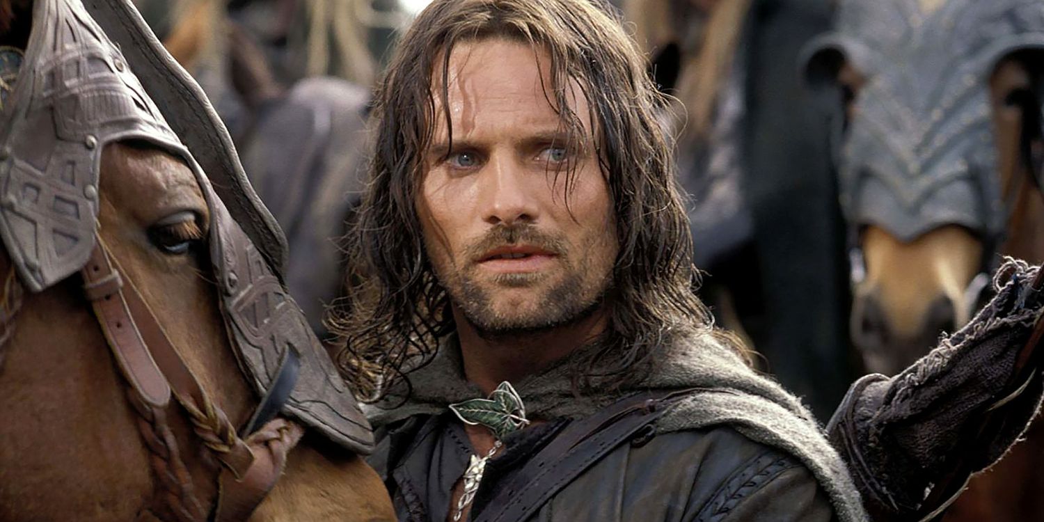 Aragorn looks on in Lord of the Rings The Two Towers 