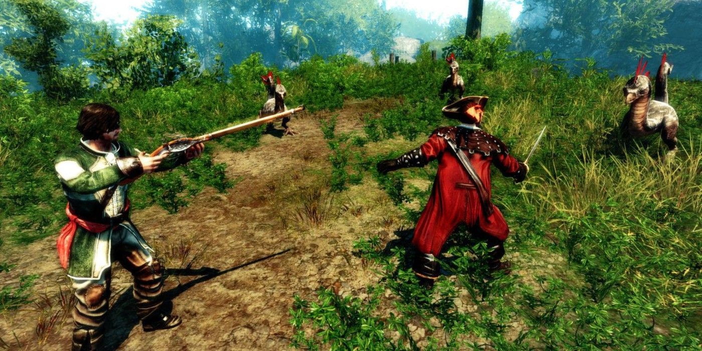 An image of pirates in combat in Risen 2 Dark Waters