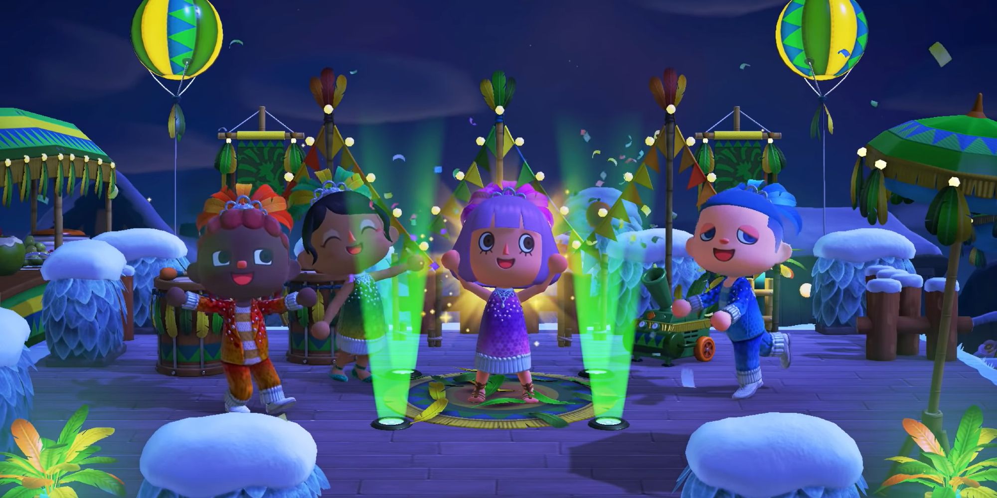 Animal Crossing New Horizons Players Celebrating February Festivale