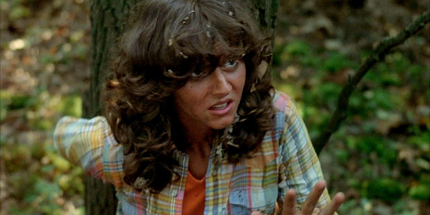 Annie looking afraid in Friday the 13th