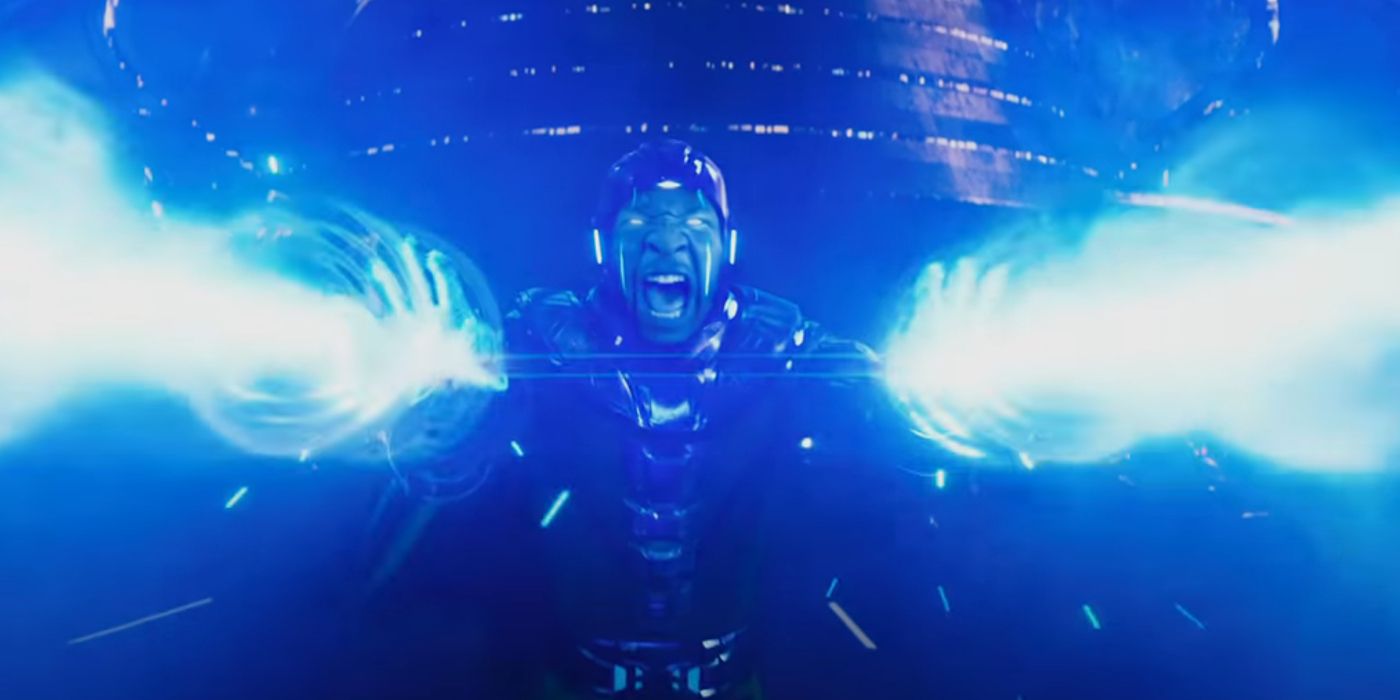 Kang using his powers in Ant-Man and the Wasp: Quantumania.
