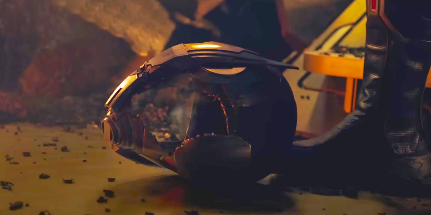 Ant-Man's Destroyed Helmet in Quantumania