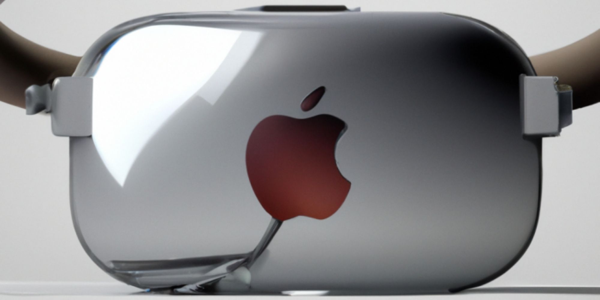 A digital render of Apple's mixed reality headset created using DallE