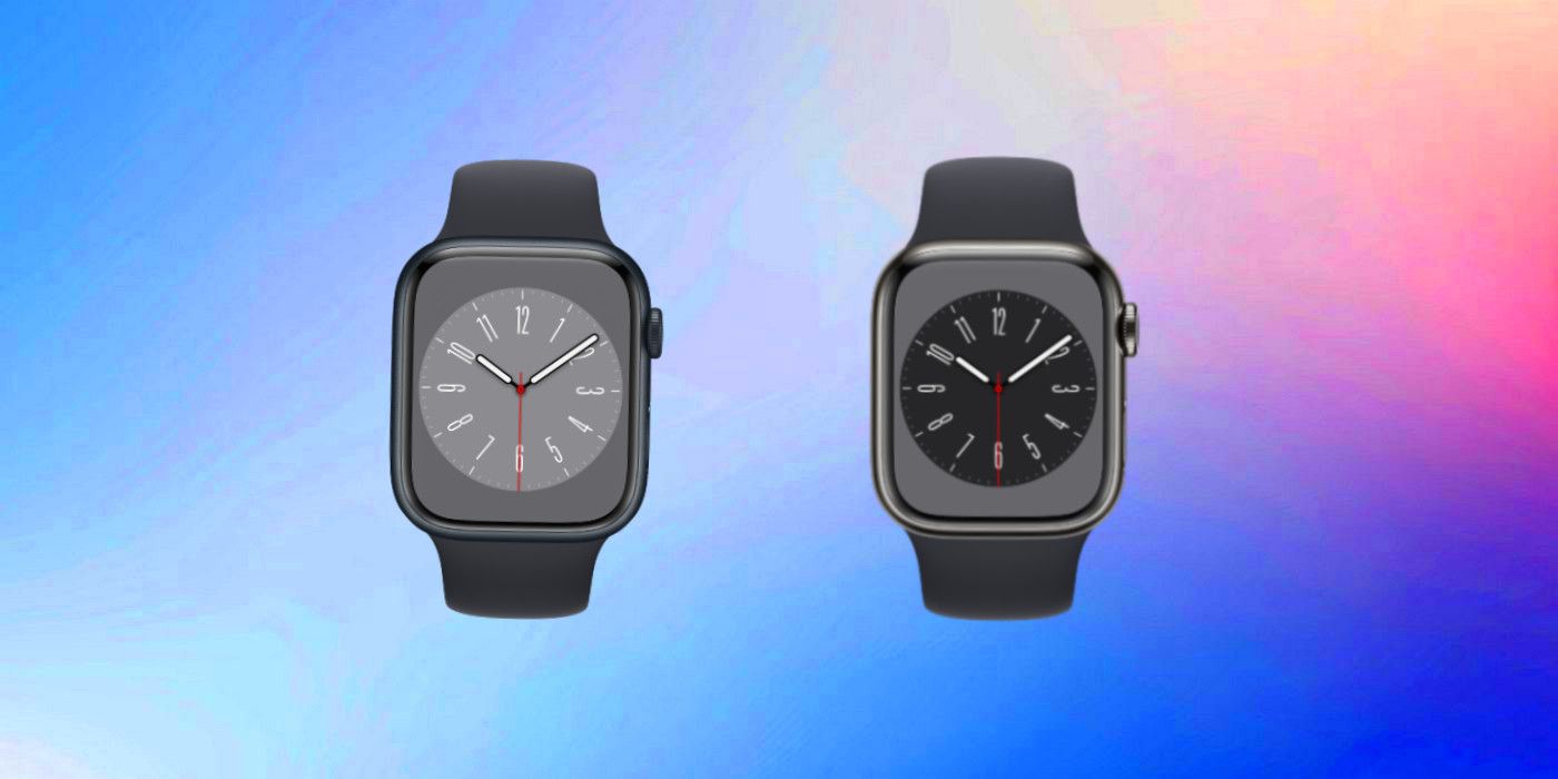 Apple Watch Series 8 on custom background