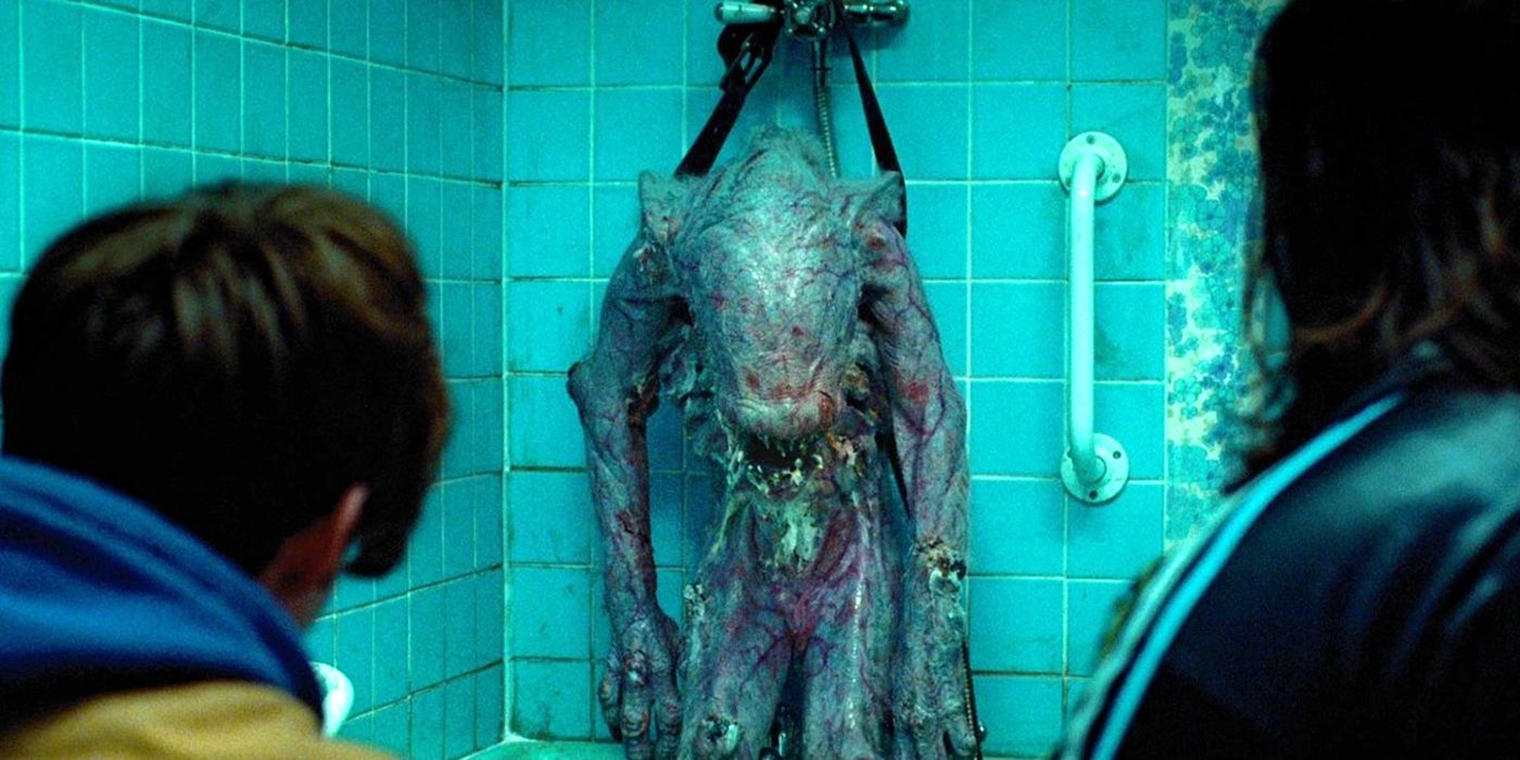 Attack The Block movie alien hanging against a wall