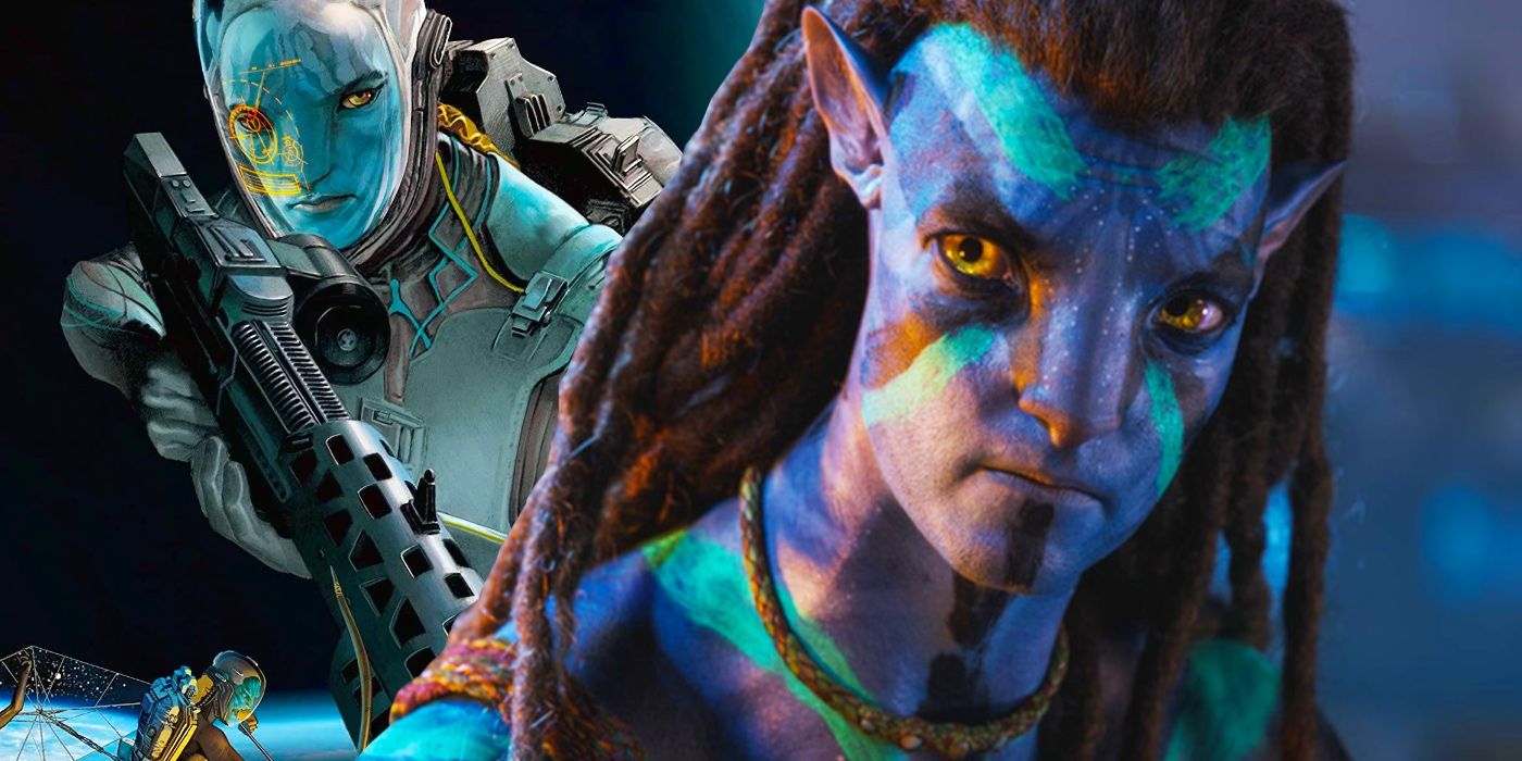 Avatar 2's Jake Sully and Avatar: The High Ground Cover