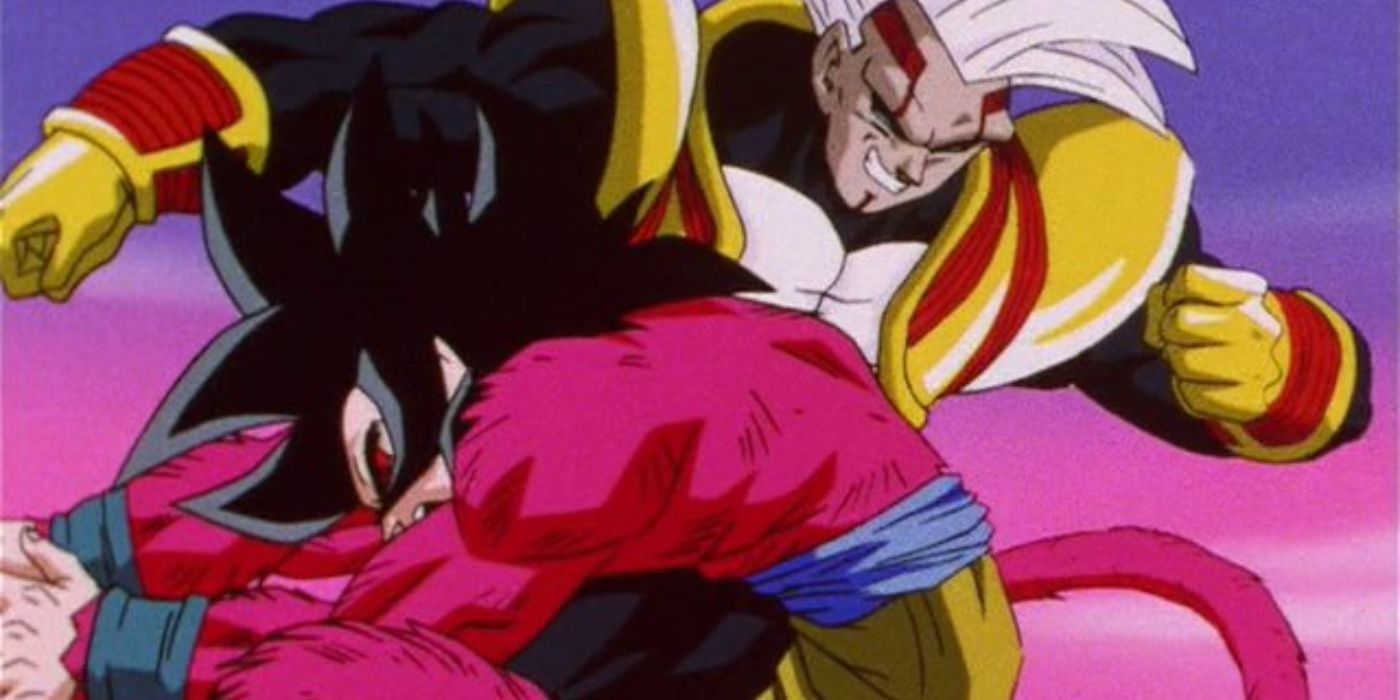 Baby-Vegeta vs SSJ4 Goku.