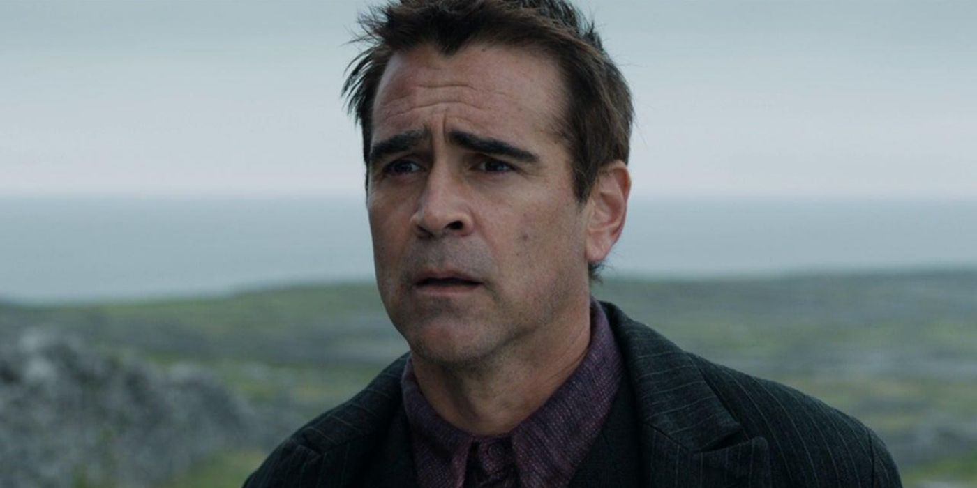 Collin Farrell as Pádraic looking confused in The Banshees of Inisherin