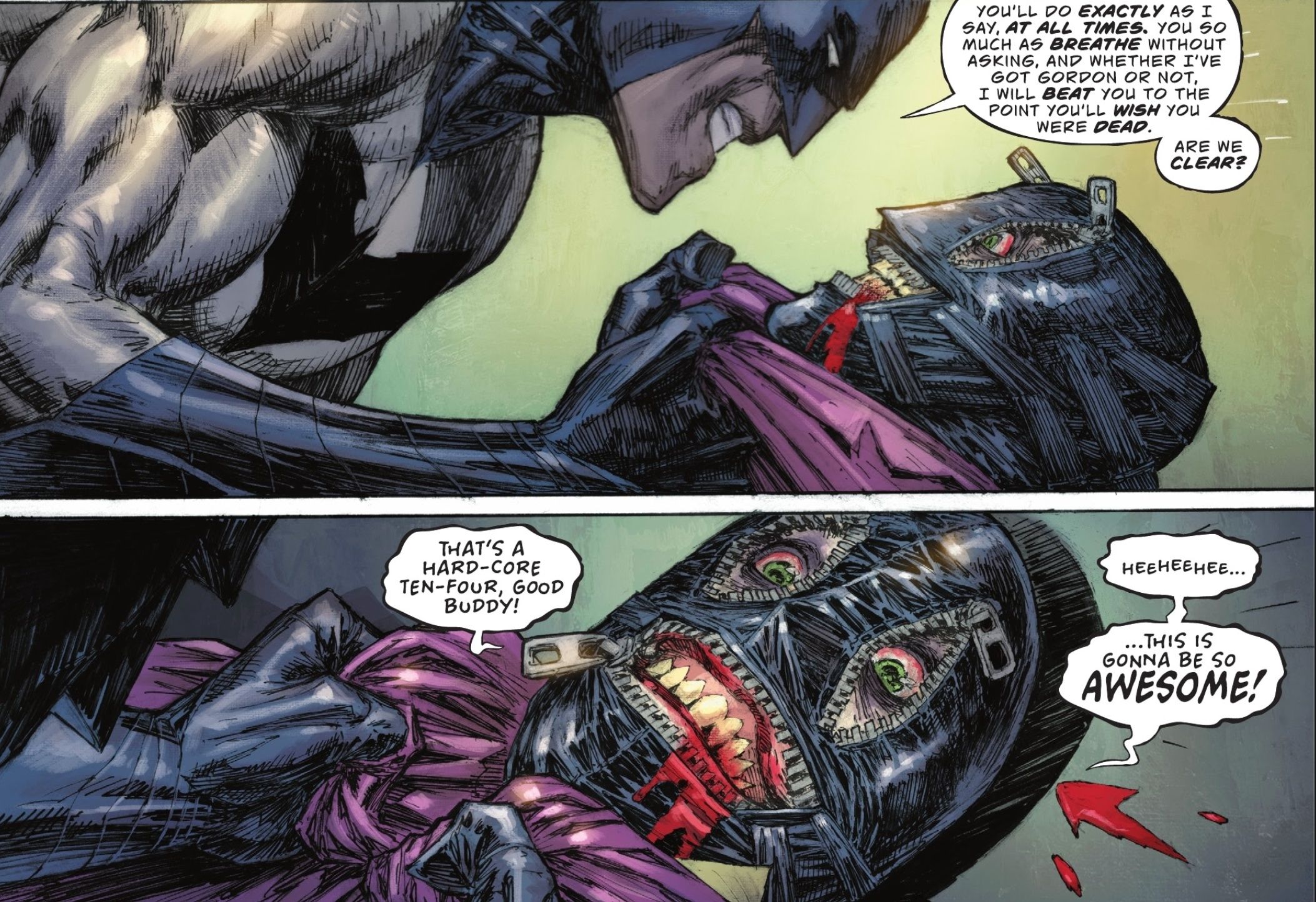 Batman and Joker's new mask in Batman and Joker Deadly Duo #3