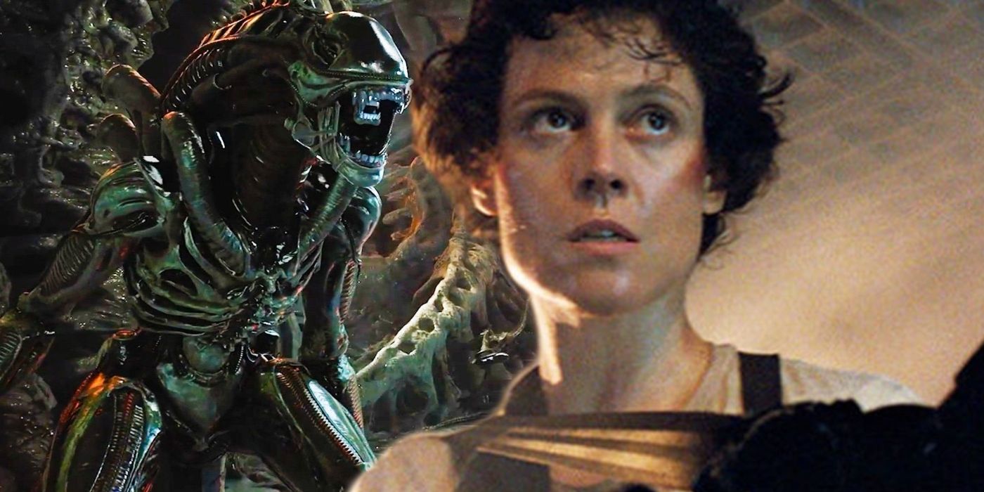 Alien: Ripley and a Xenomorph.