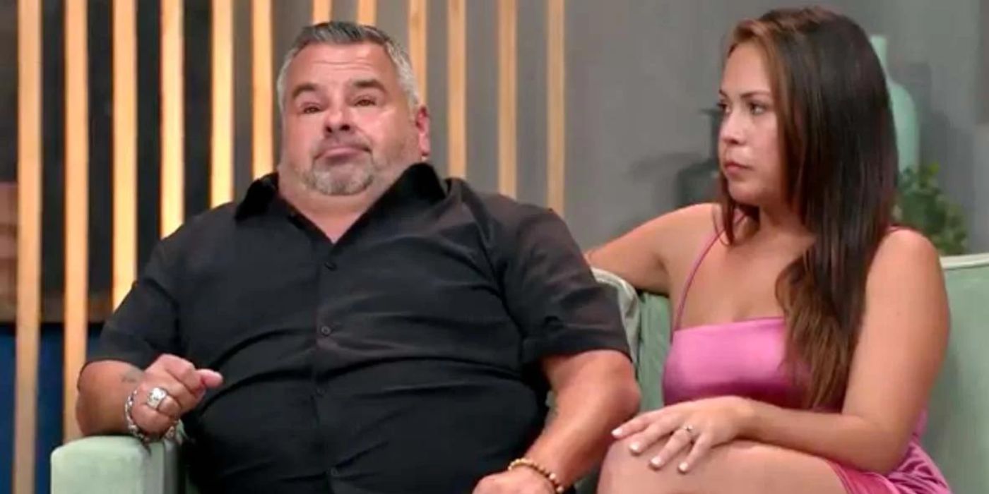 Big Ed Brown and Liz Woods from 90 Day Fiancé sitting on couch together
