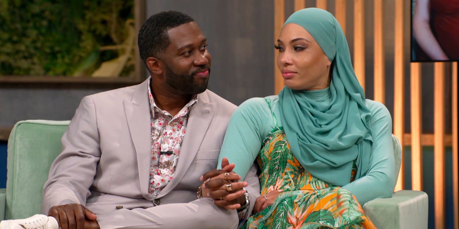 Bilal Hazziez and Shaeeda Sween at the 90 Day Fiancé: Happily Ever After season 7 Tell All