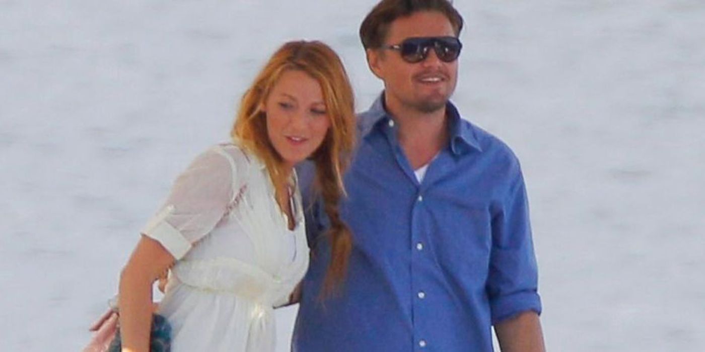 Blake Lively e Leonardo DiCaprio em um iate-1