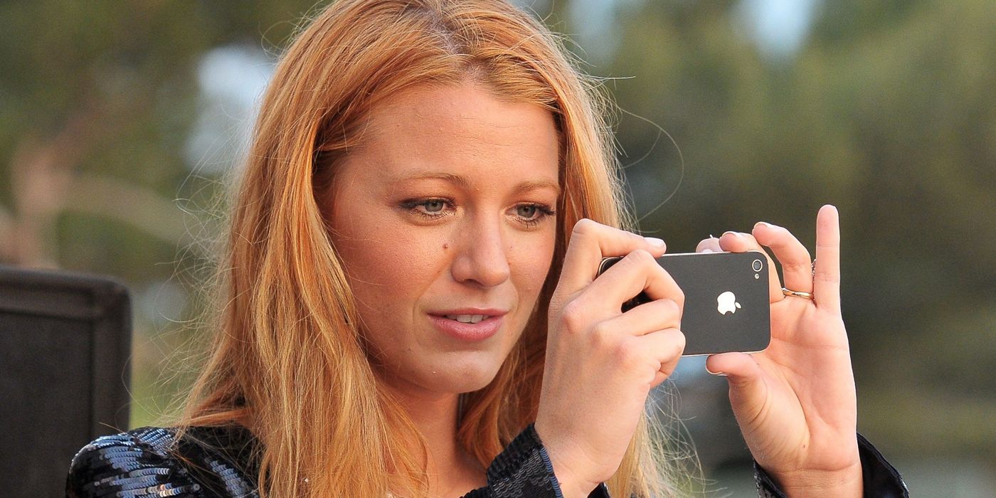 Blake Lively with a camera