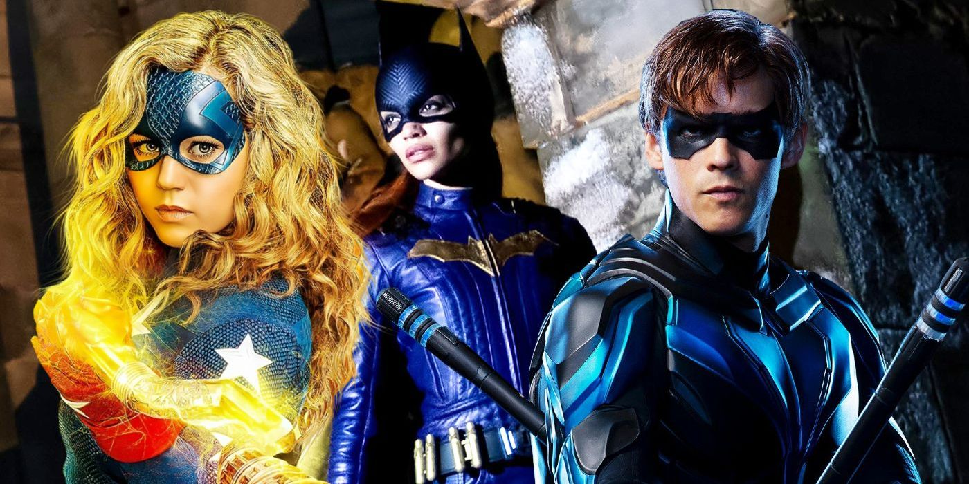 Blended image of Stargirl, Batgirl, and Robin