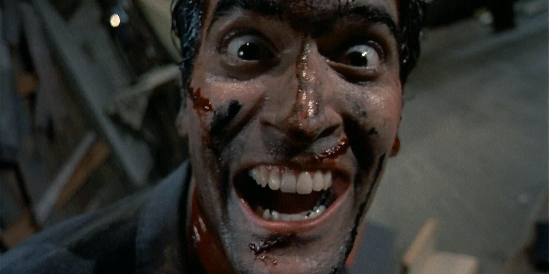 Bruce Campbell as Ash Williams in Evil Dead II