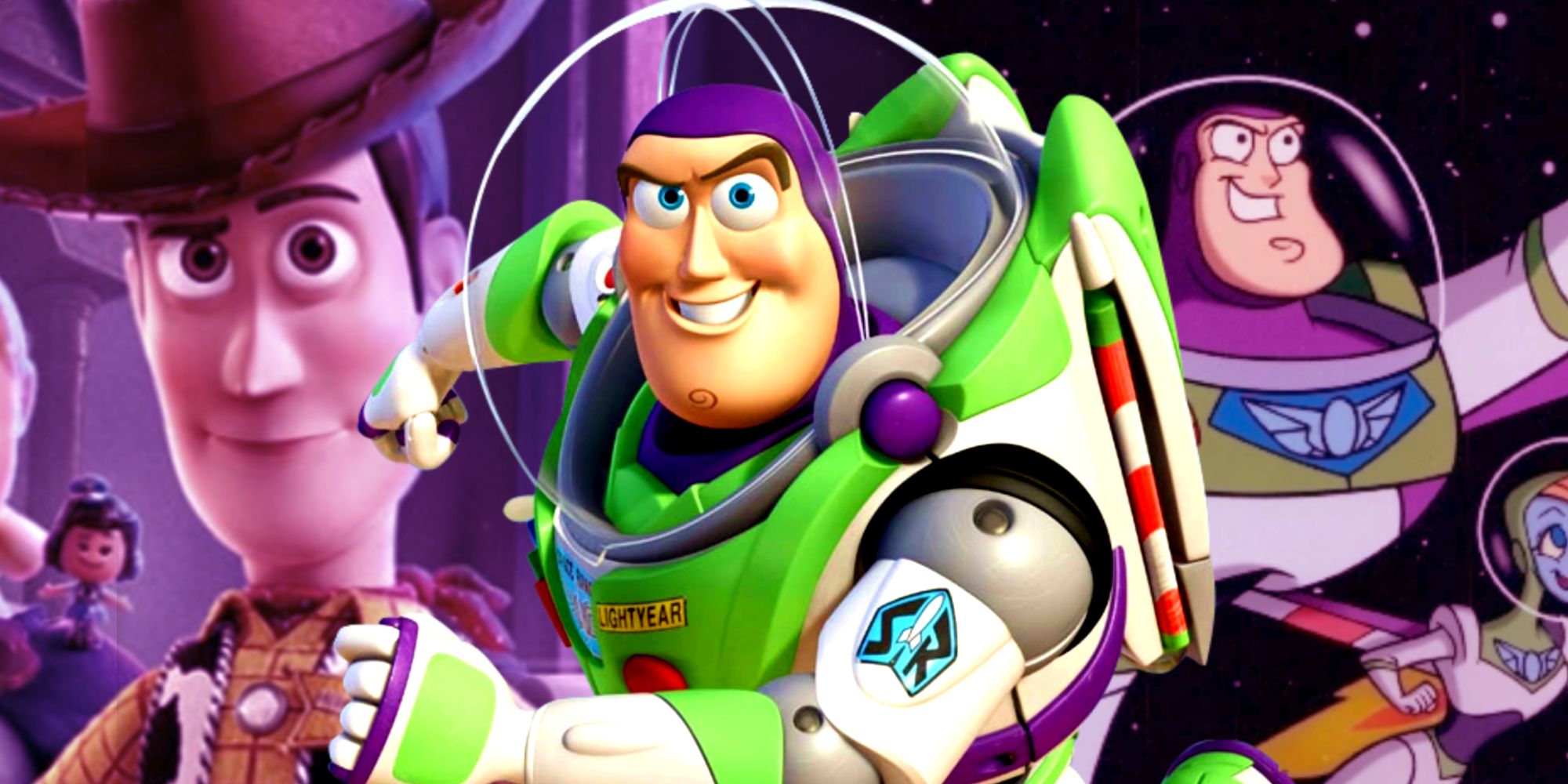 Buzz Lightyear in Toy Story and Star Command